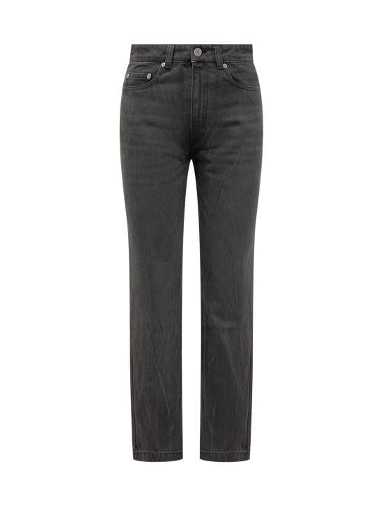 AMI Blue Denim Jeans for Women FTR031 CO0037 001 BLACK DOM