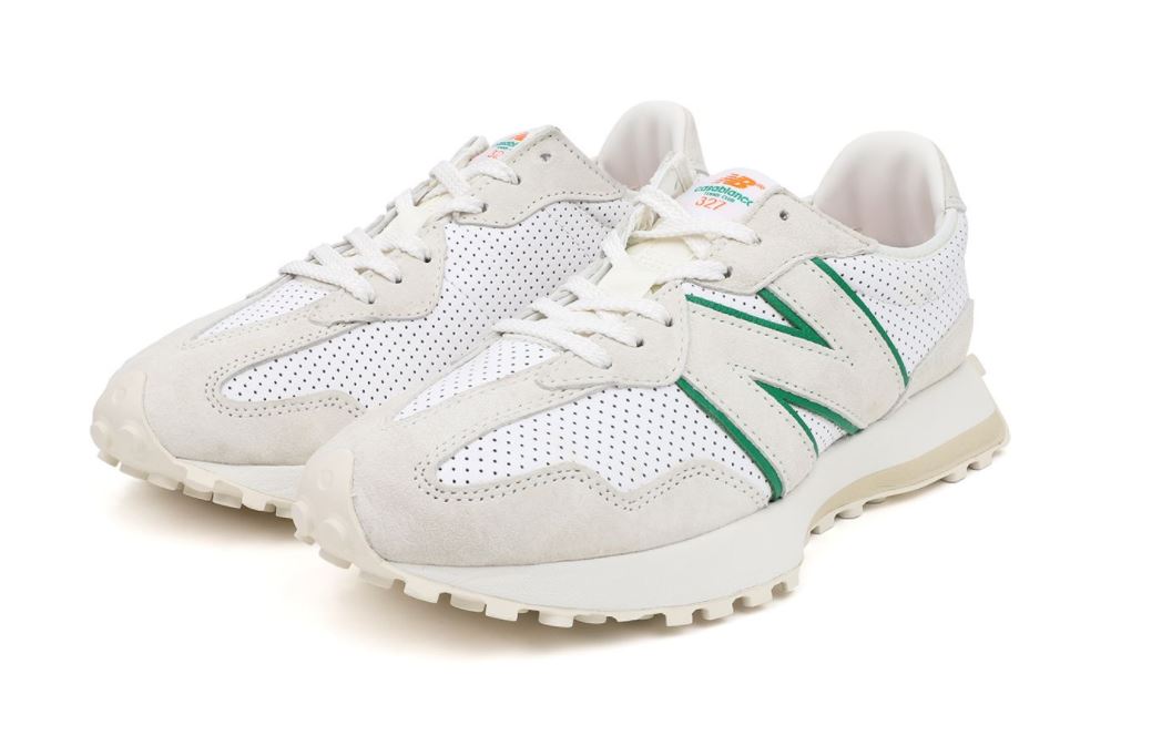 New Balance 327 Casablanca Idealist White Green Low-Top Sneakers