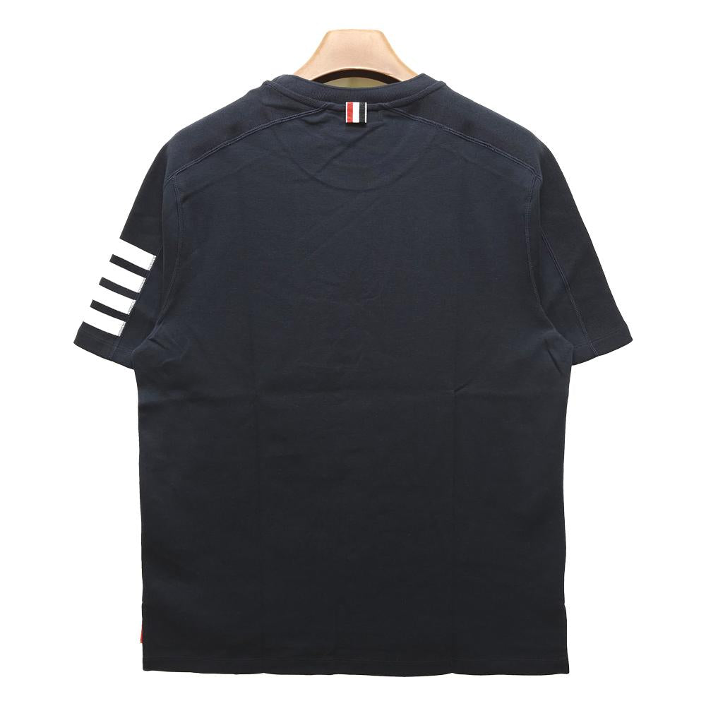 THOM BROWNE Diagonal Stripe Milano Cotton Short-Sleeve T-Shirt