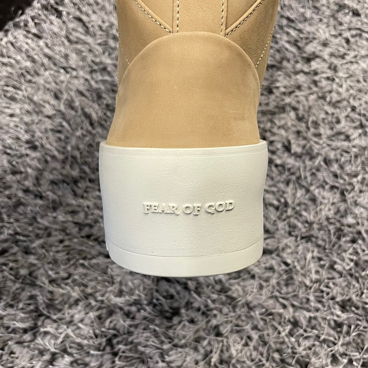 Fear of God Brown Leather High-Top Sneakers for Men