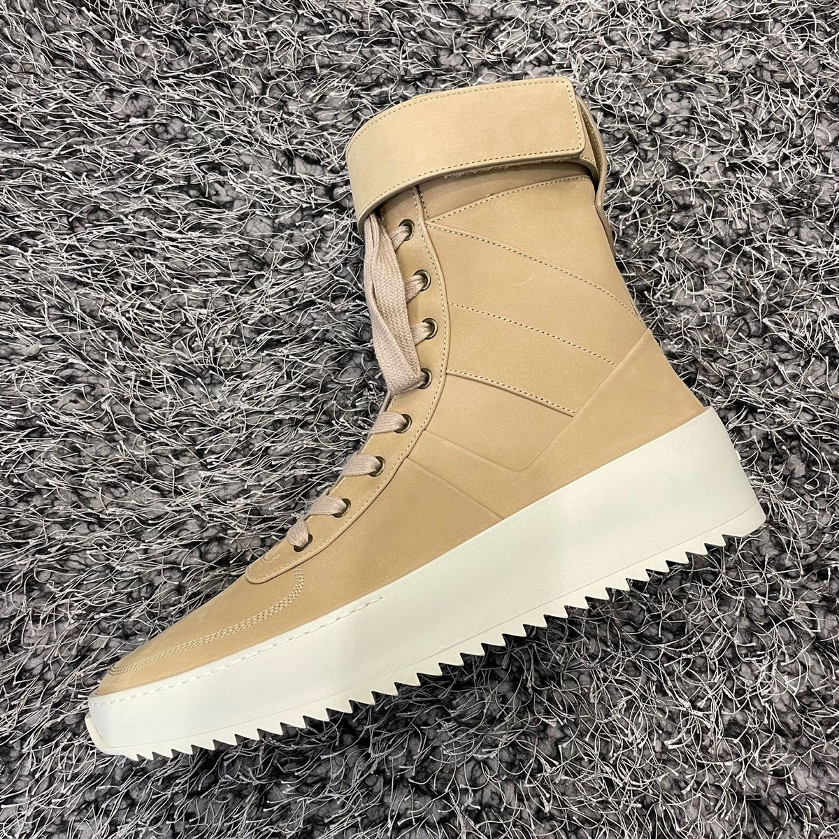Fear of God Brown Leather High-Top Sneakers for Men