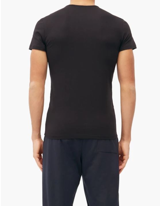 Versace Medusa Print Cotton Jersey T-Shirt Black