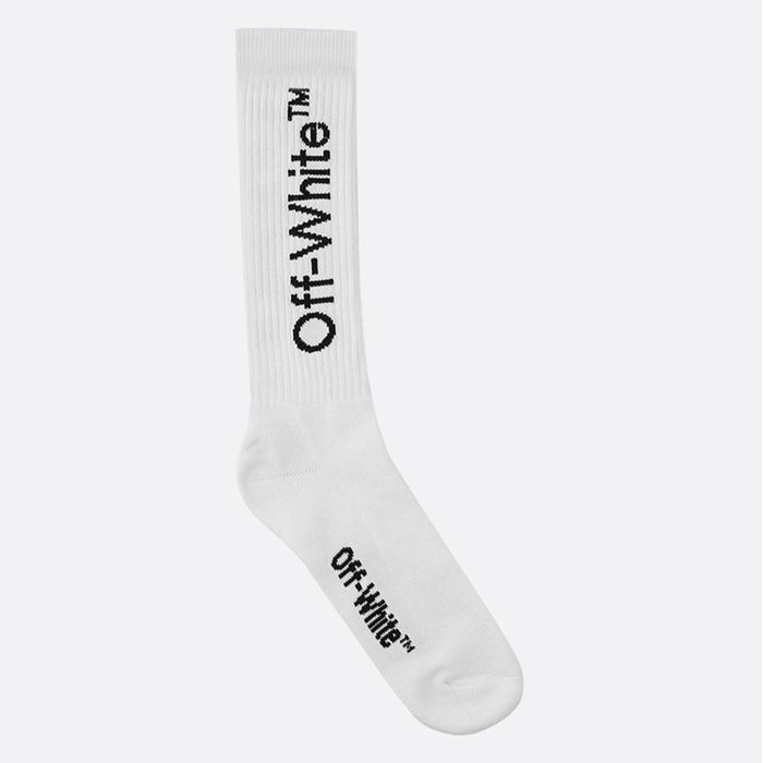 OFF WHITE Arrow Logo Socks White Black Men’s Accessories OMRA001R21KNI002