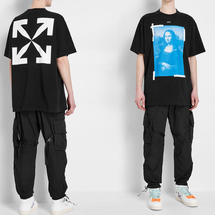OFF WHITE Mona Lisa Oversized T-Shirt for Men OMAA038R21JER001