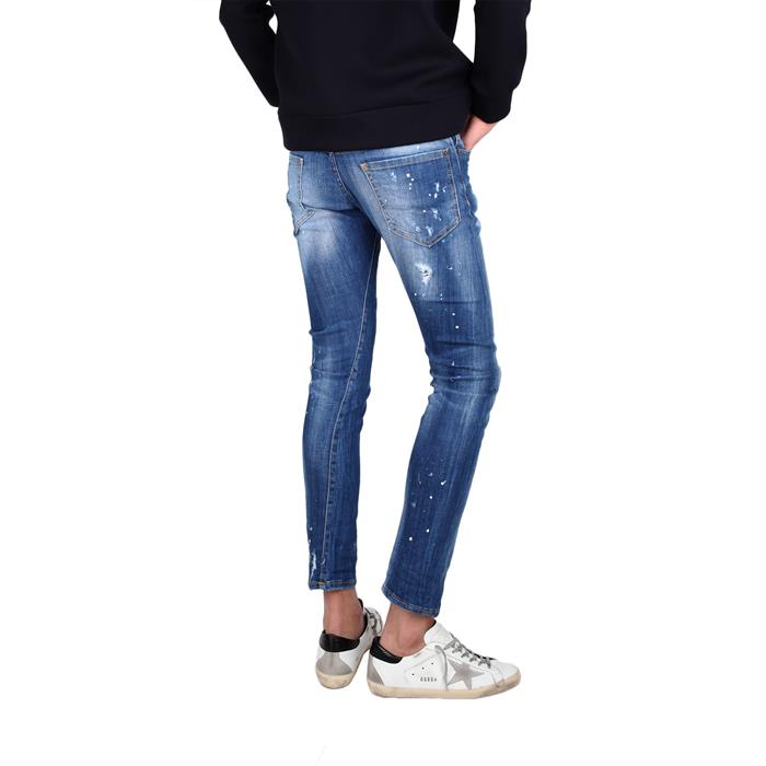 Dsquared2 Men's Light Wash Denim Sexy Twist Fit Jeans S74LB0322
