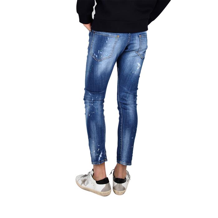Dsquared2 Men's Light Wash Denim Sexy Twist Fit Jeans S74LB0322