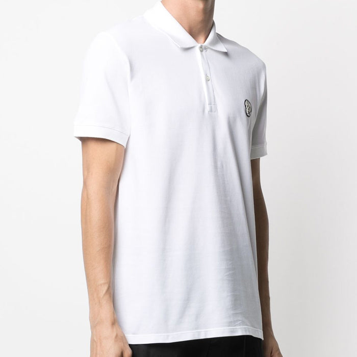 Alexander Mcqueen Skull Patch Polo T-Shirt White 622106 QQX33