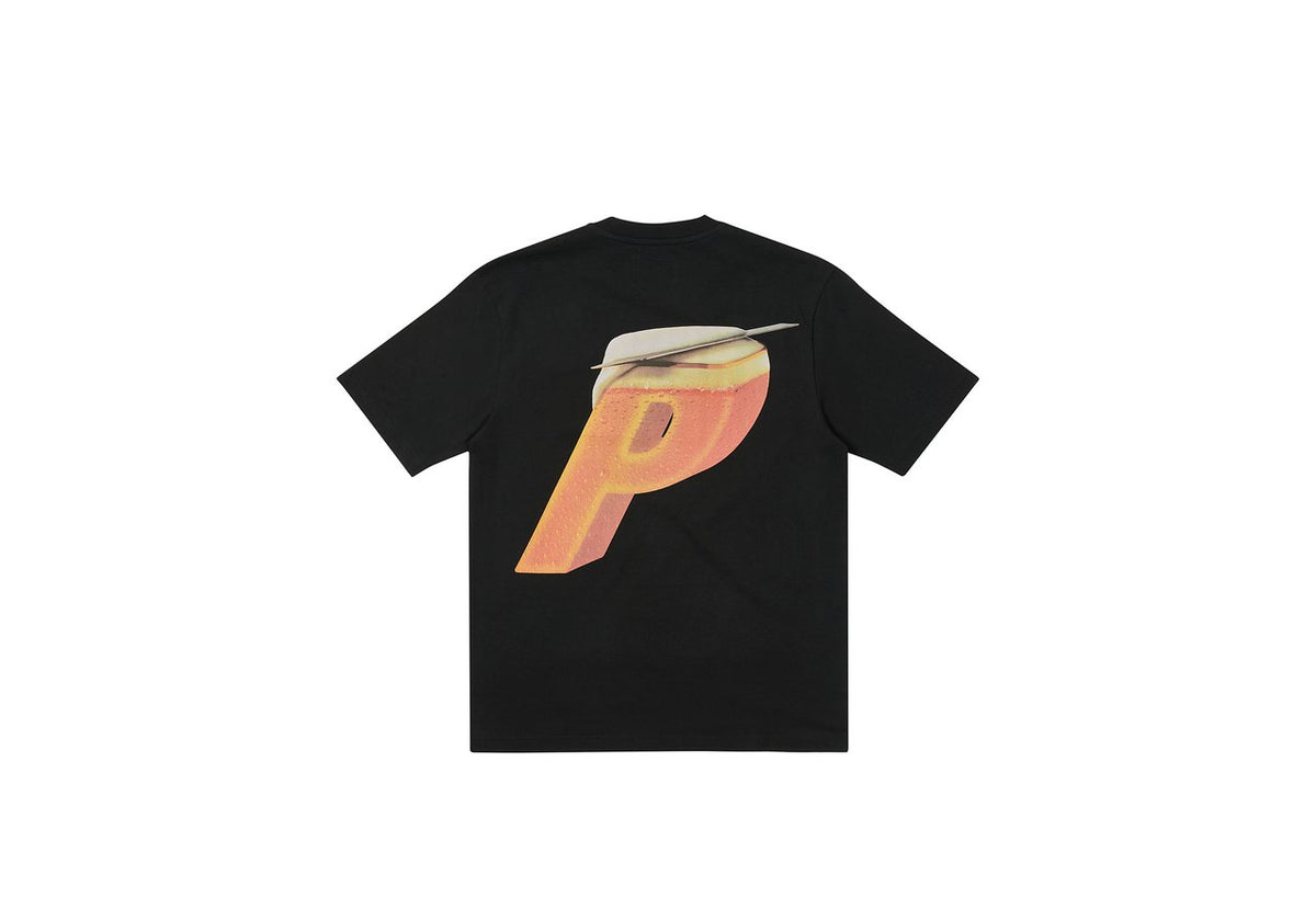 Palace Skateboard Stella Artois P Scheme T-Shirt Black Red Gold White
