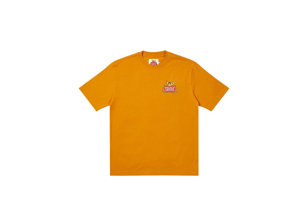 Palace Skateboard Stella Artois P Scheme T-Shirt Black Red Gold White
