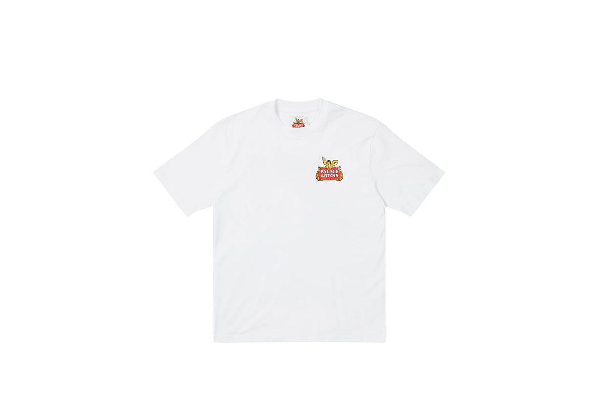 Palace Skateboard Stella Artois P Scheme T-Shirt Black Red Gold White