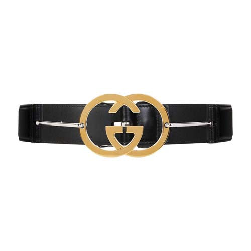 GUCCI Women's Gold GG Buckle Belt 636885
