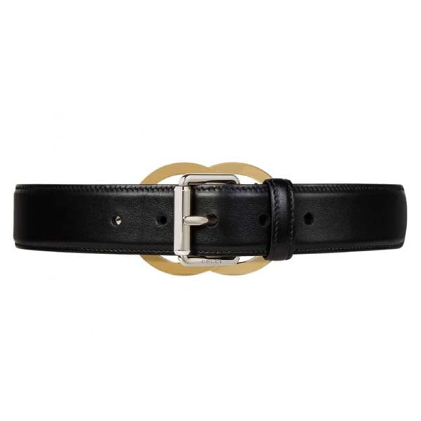 GUCCI Women's Gold GG Buckle Belt 636885