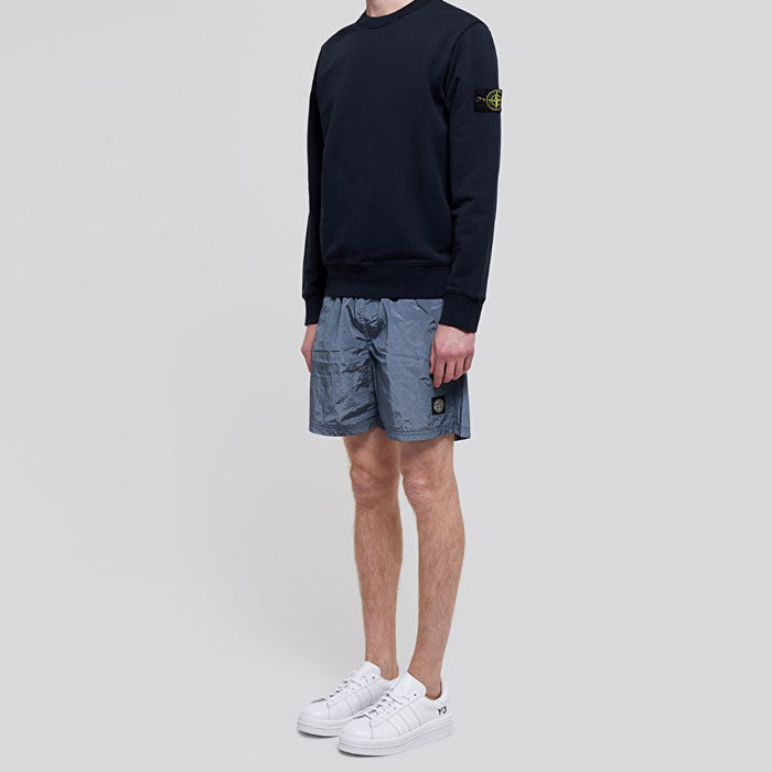 STONE ISLAND Wappen Logo Navy Sweatshirt T-Shirt 741563051