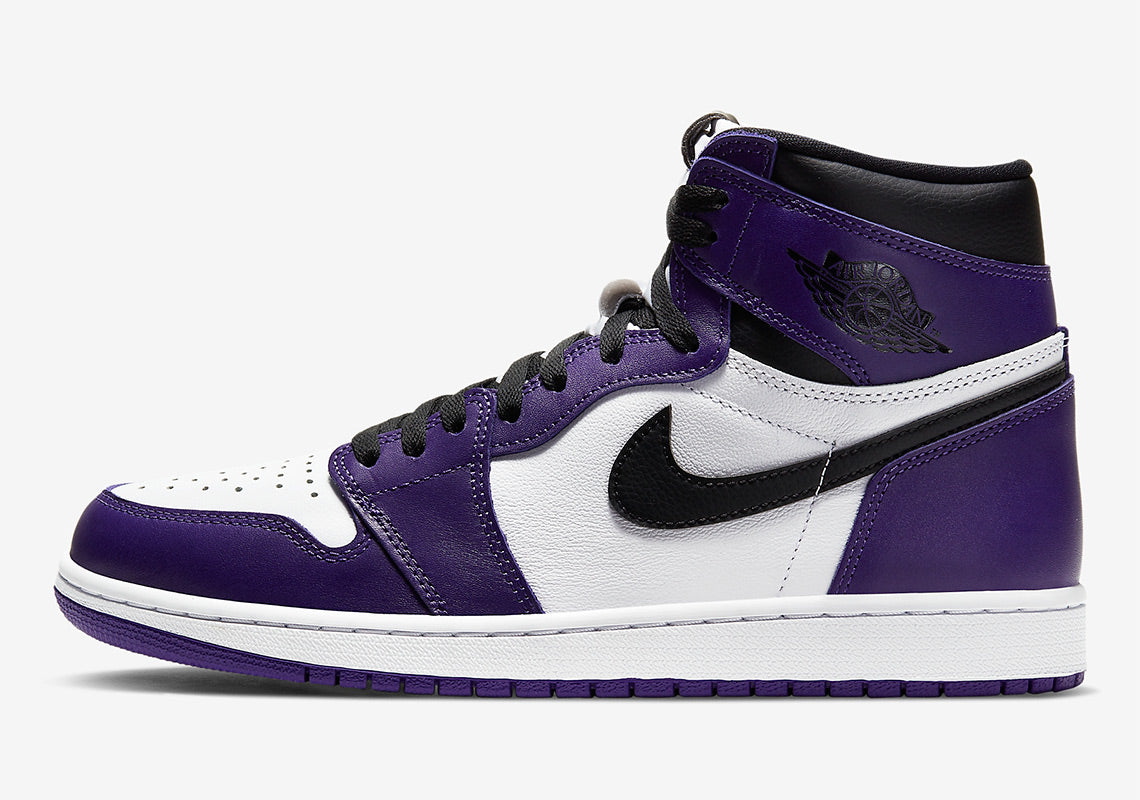 Air Jordan Court Purple Retro High OG Sneakers Unisex