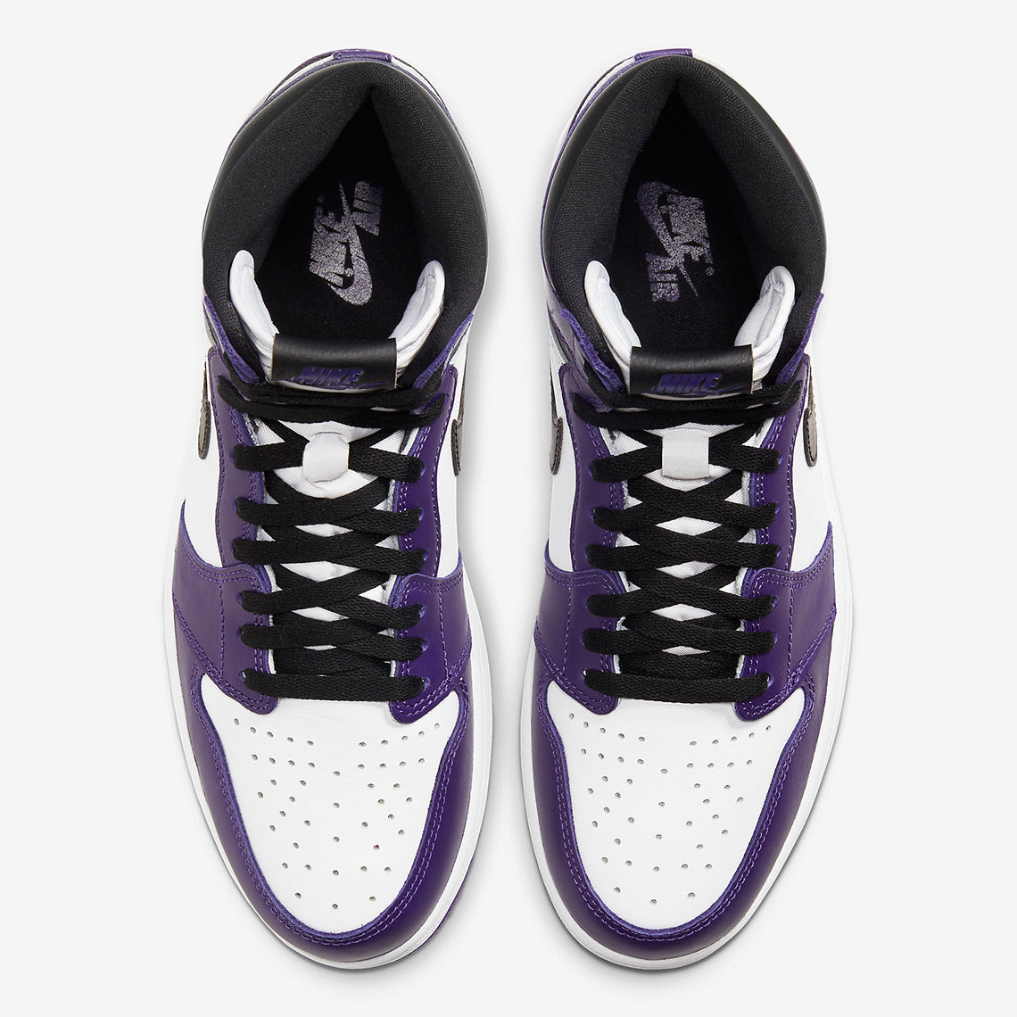 Air Jordan Court Purple Retro High OG Sneakers Unisex