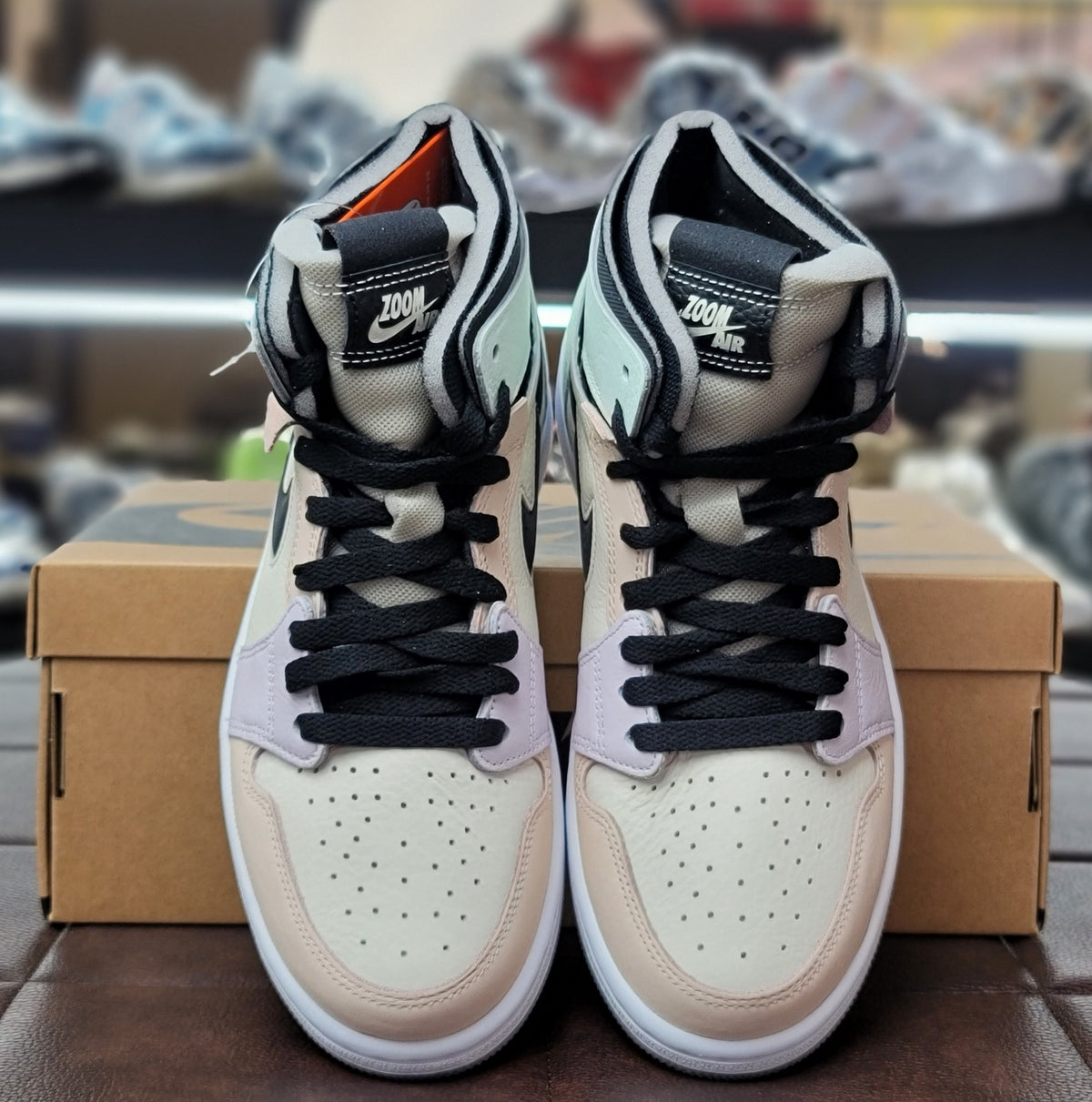 Nike Air Jordan 1 Zoom Comfort Pale Ivory High Top Sneakers