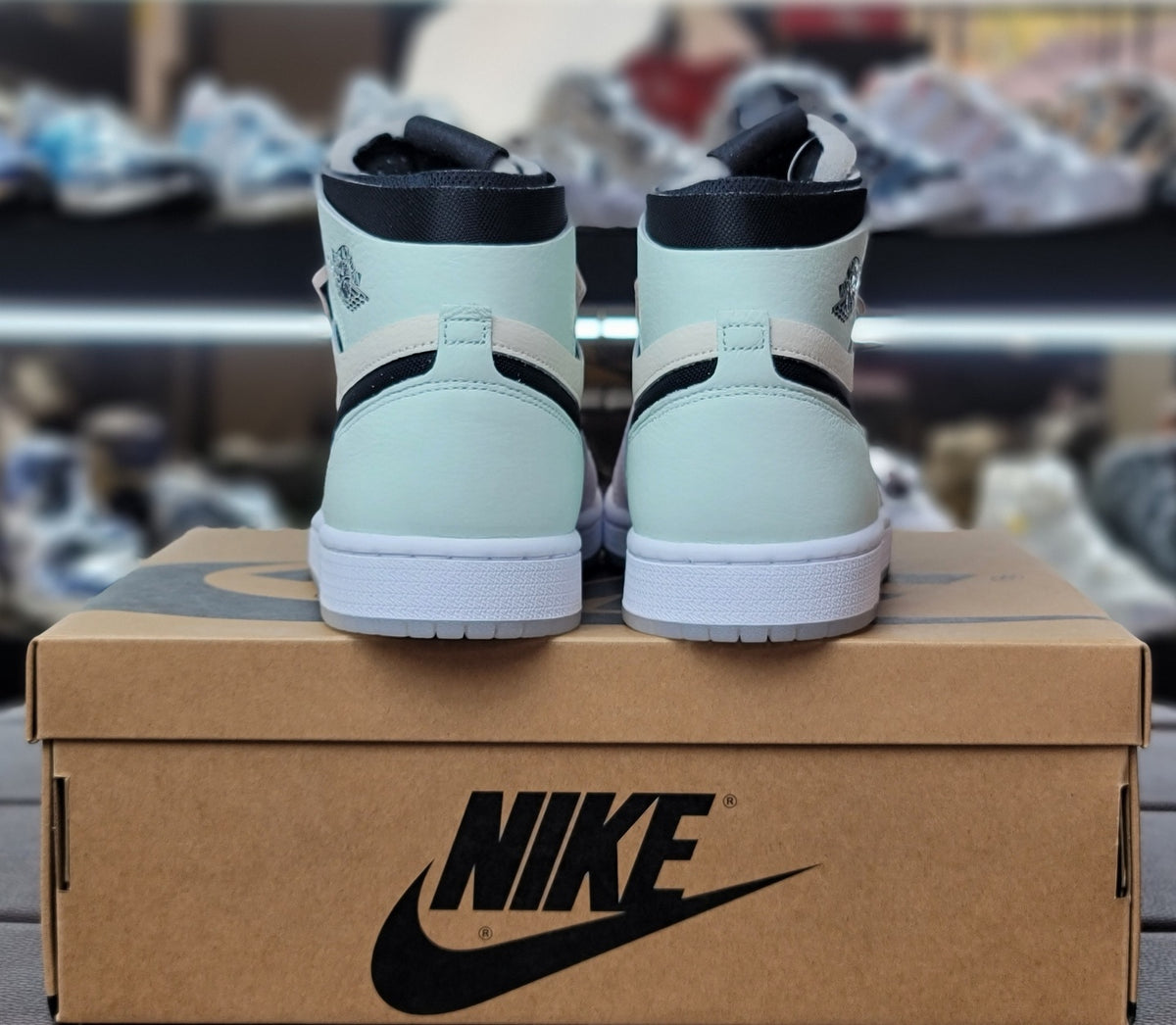 Nike Air Jordan 1 Zoom Comfort Pale Ivory High Top Sneakers