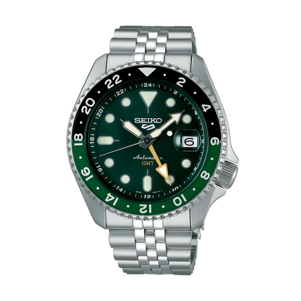 Seiko Men’s Green Silver Automatic Stainless Steel Watch SSK035K1