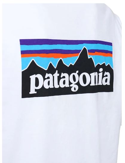 patagonia P6 Logo Responsibili-T White Unisex T-Shirt