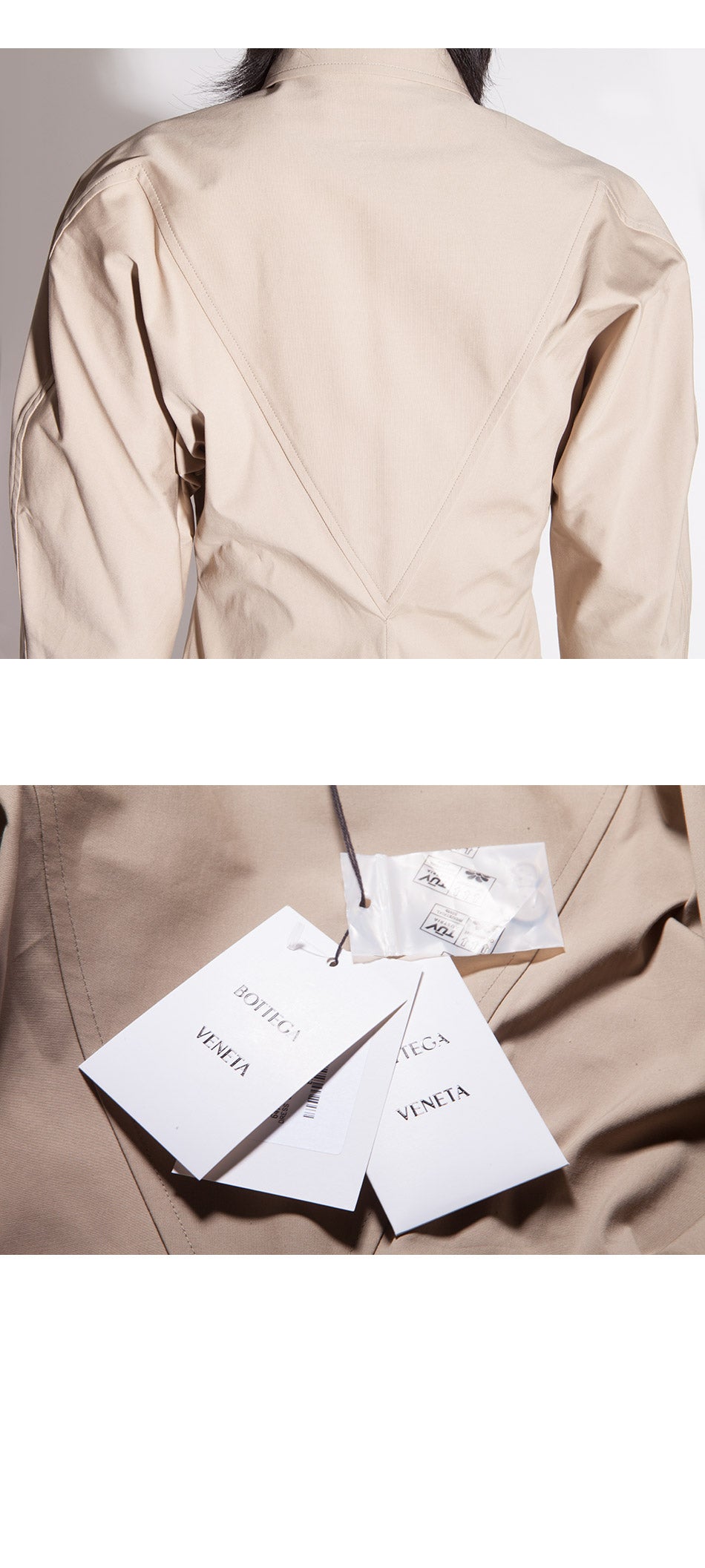 Bottega Veneta Cotton Shirt Dress Midi Beige