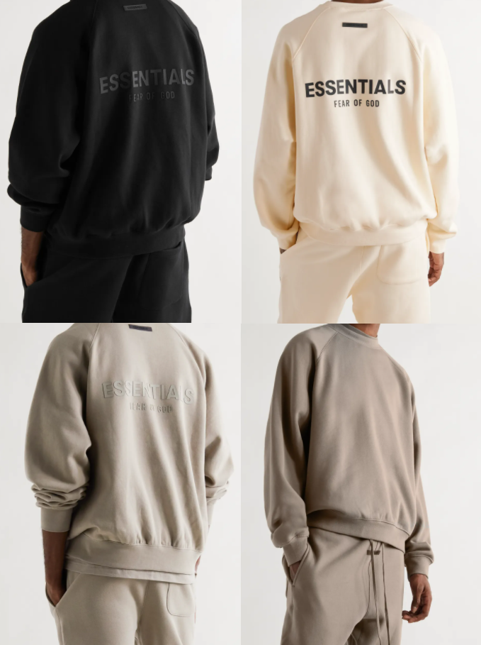 Fear of God Essentials Back Logo Sweatshirt Unisex Assorted Colors