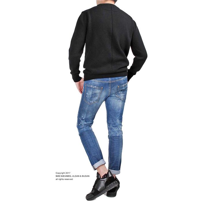 GIVENCHY Men's Cobra Crewneck Knit Sweater 17S7605520 001