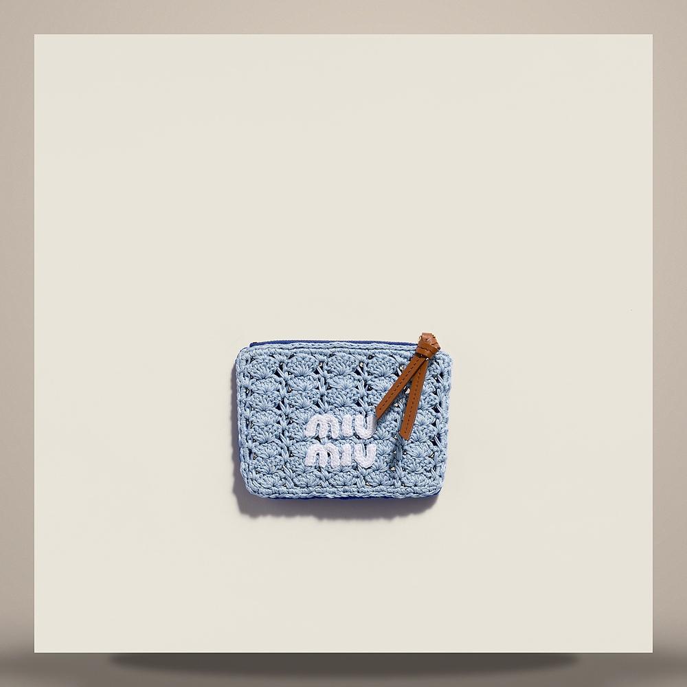Miu Miu Crochet Zip Pouch 5MB071 2I0H F0WYH