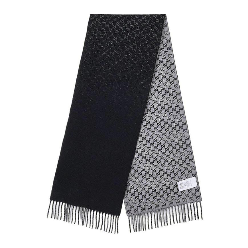 GUCCI Men’s GG Wool Jacquard Scarf