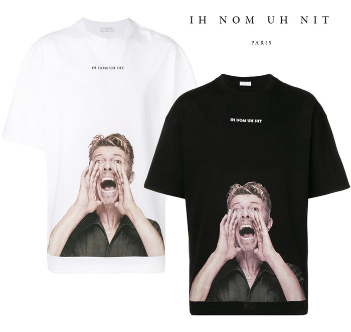 IH NOM UH NIT David Bowie Silent Scream Flash Oversized Men’s T-Shirt