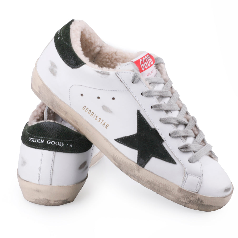GOLDEN GOOSE Men's Wool Superstar Low-Top Sneakers GMF00101 10770