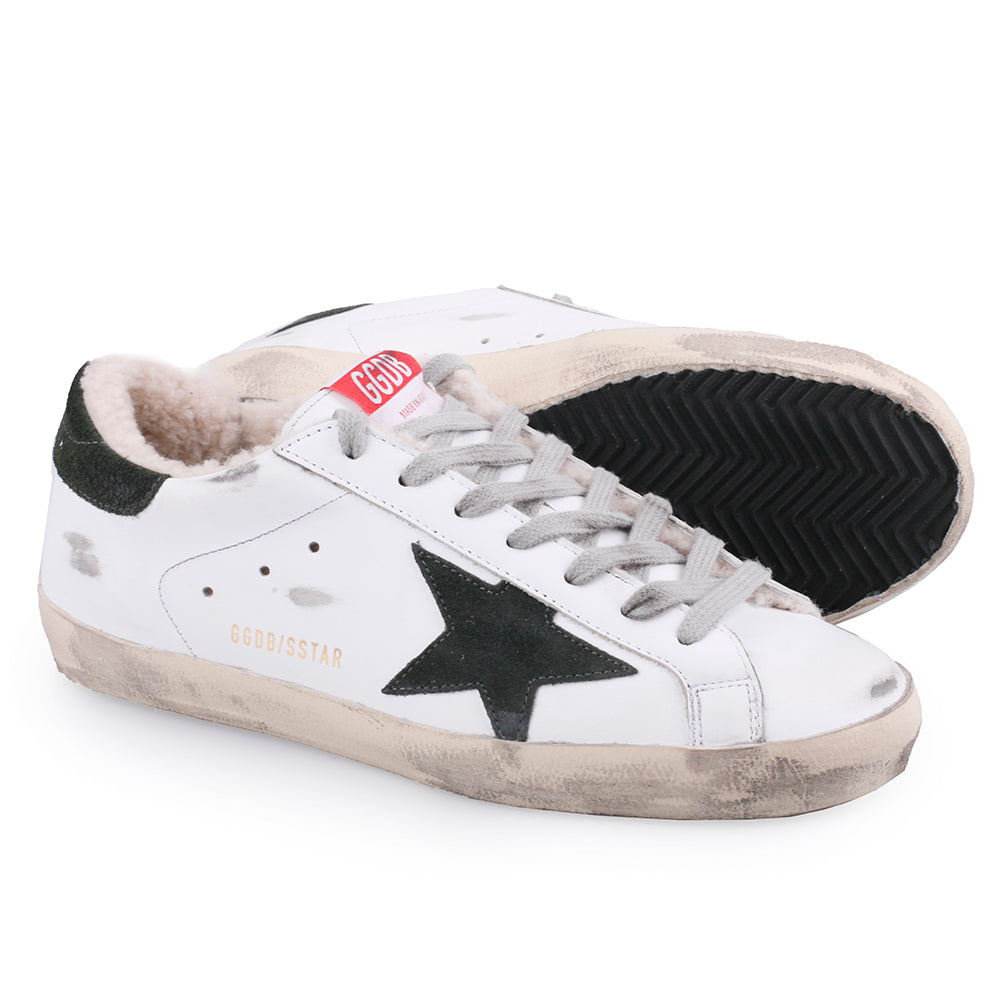 GOLDEN GOOSE Men's Wool Superstar Low-Top Sneakers GMF00101 10770