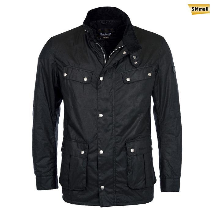 Barbour International Duke Wax Jacket Black Men's Outerwear