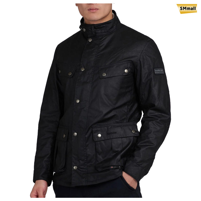 Barbour International Duke Wax Jacket Black Men's Outerwear