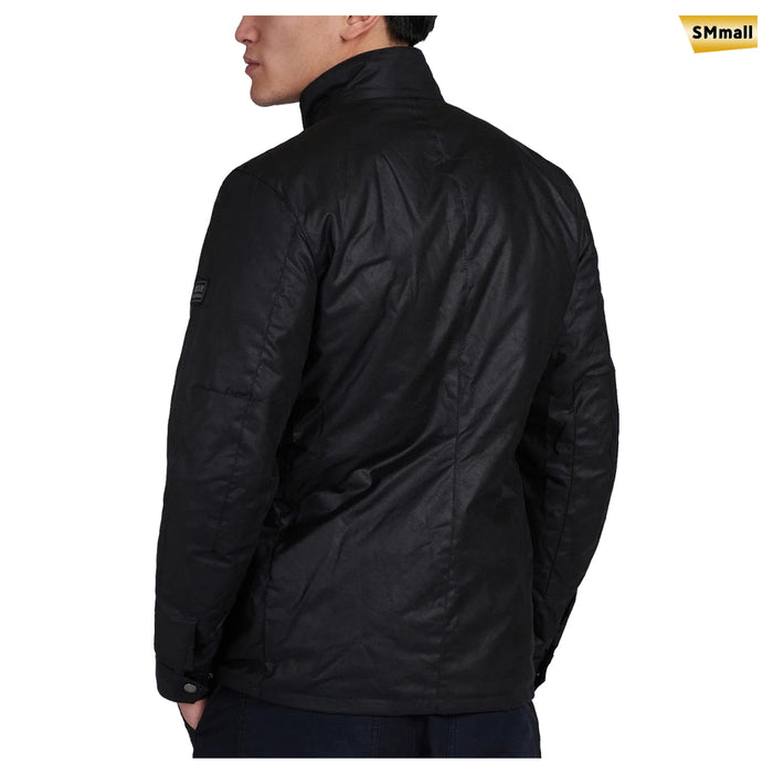 Barbour International Duke Wax Jacket Black Men's Outerwear