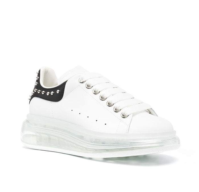 Alexander Mcqueen Women's Studded Clear Sole Low-Top Sneakers 650814