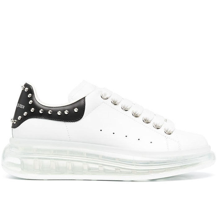 Alexander Mcqueen Women's Studded Clear Sole Low-Top Sneakers 650814