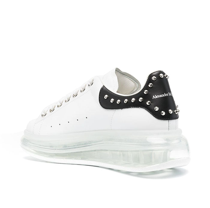 Alexander Mcqueen Women's Studded Clear Sole Low-Top Sneakers 650814