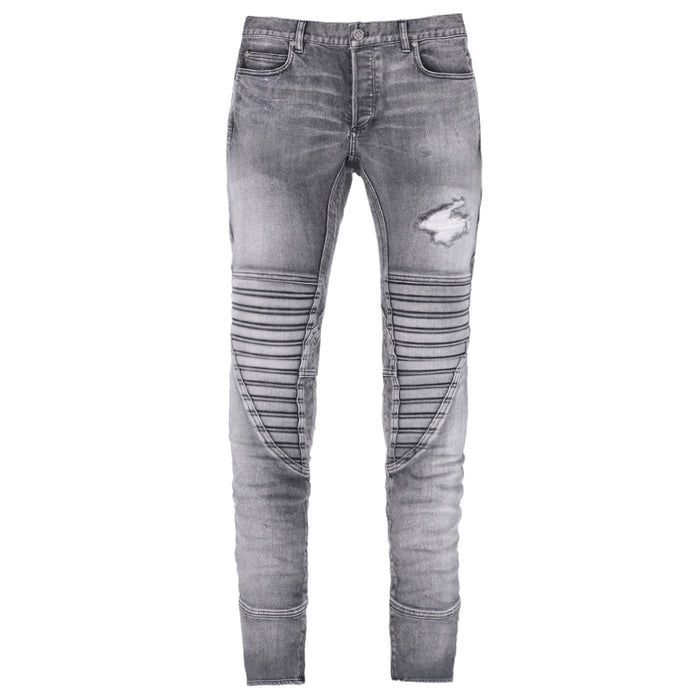 Balmain Men's Slim Fit Denim Jeans VH1MG035 117D 9AA