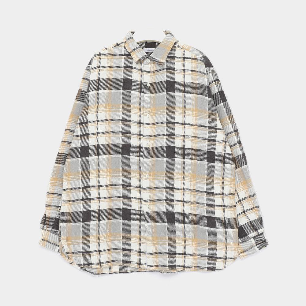 nanamica Heavy Flannel Check Men’s Shirt S25FG046E GREY