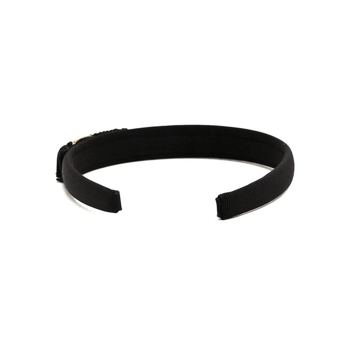 Ferragamo Gold Vara Ribbon Headband Black 34 6971 0660977