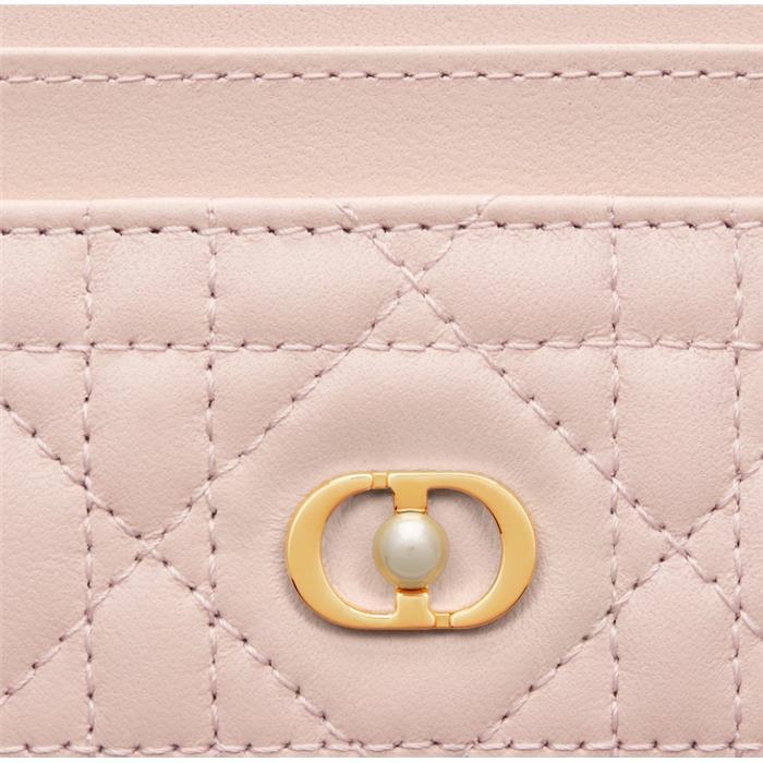 DIOR Jolie Freesia Leather Card Holder Wallet