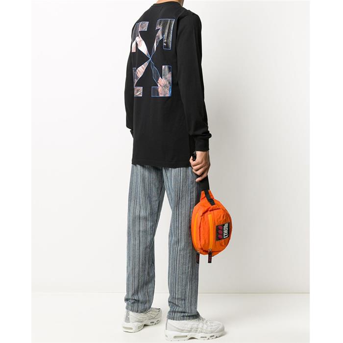 OFF WHITE Caravaggio Angel Graphic Long Sleeve T-Shirt OMAB001E