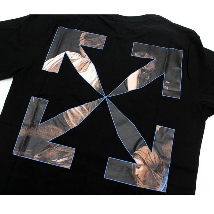 OFF WHITE Caravaggio Angel Graphic Long Sleeve T-Shirt OMAB001E