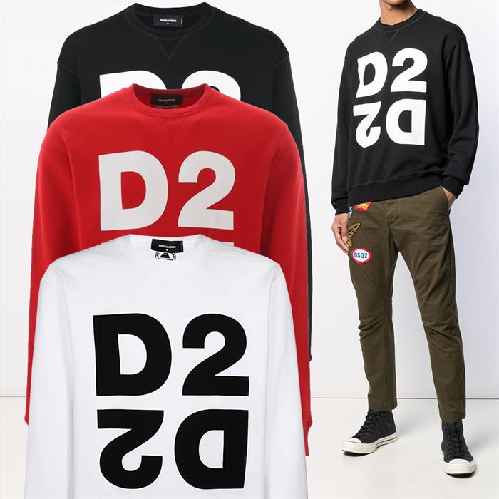 Dsquared2 Men's Graphic Print Crewneck Sweatshirt S74GU0390