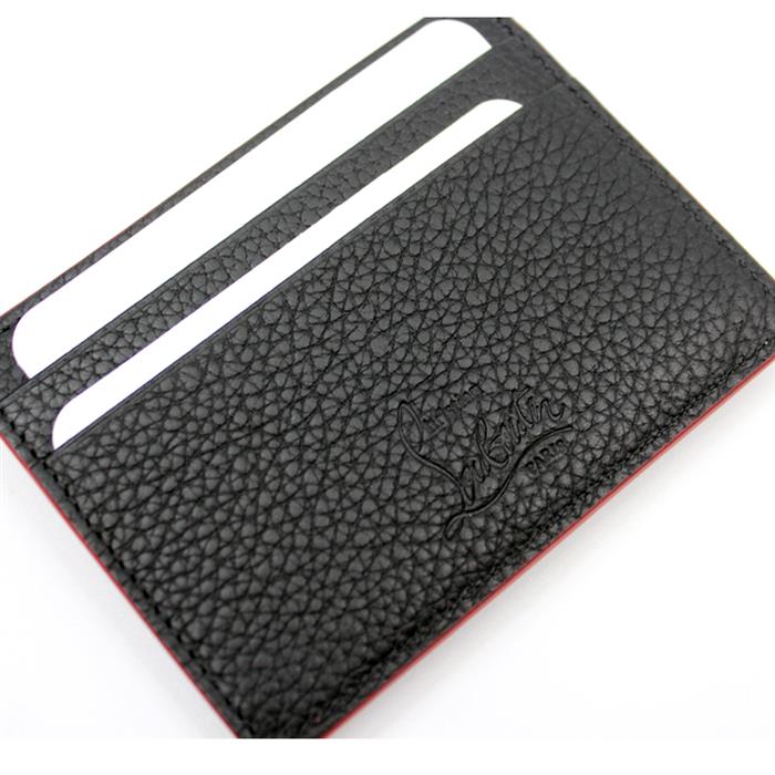 Christian Louboutin Black Studded Kios Card Holder 1185049