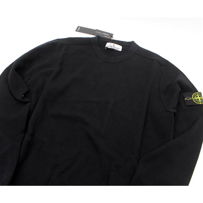 STONE ISLAND Men's Compass Patch Ribbed Trim Knit Crewneck Sweater 7315591A1