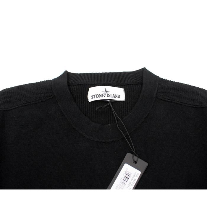 STONE ISLAND Men's Compass Patch Ribbed Trim Knit Crewneck Sweater 7315591A1