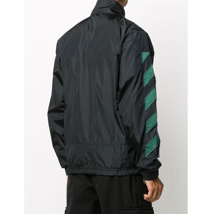 OFF WHITE Men's Diagonal Stripe Nylon Track Jacket OMEA233E 20FAB002