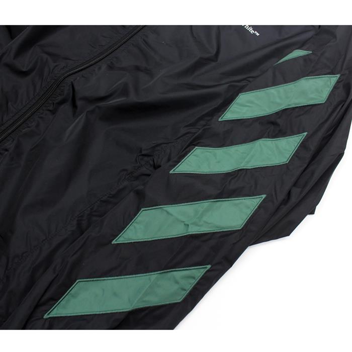 OFF WHITE Men's Diagonal Stripe Nylon Track Jacket OMEA233E 20FAB002