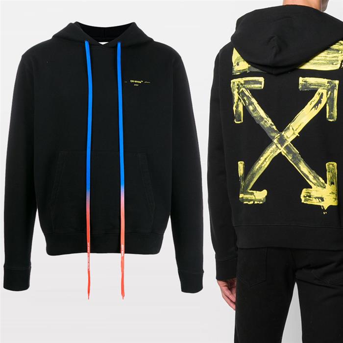 OFF WHITE Men's Acrylic Arrow Hoodie OMBB034F19E30010